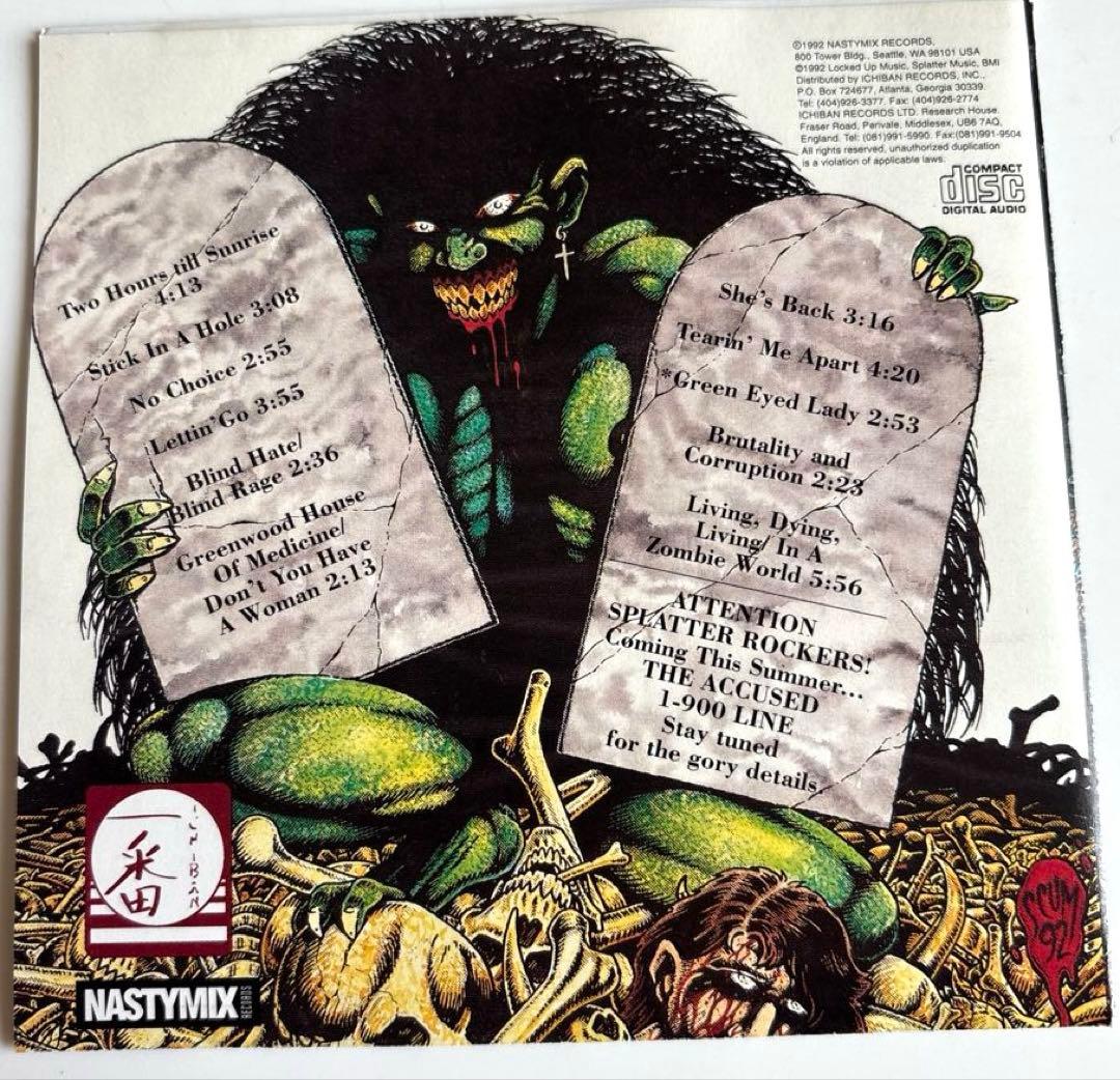 THE ACCUSED/Splatter Rock/廃盤 レア US盤 CD
