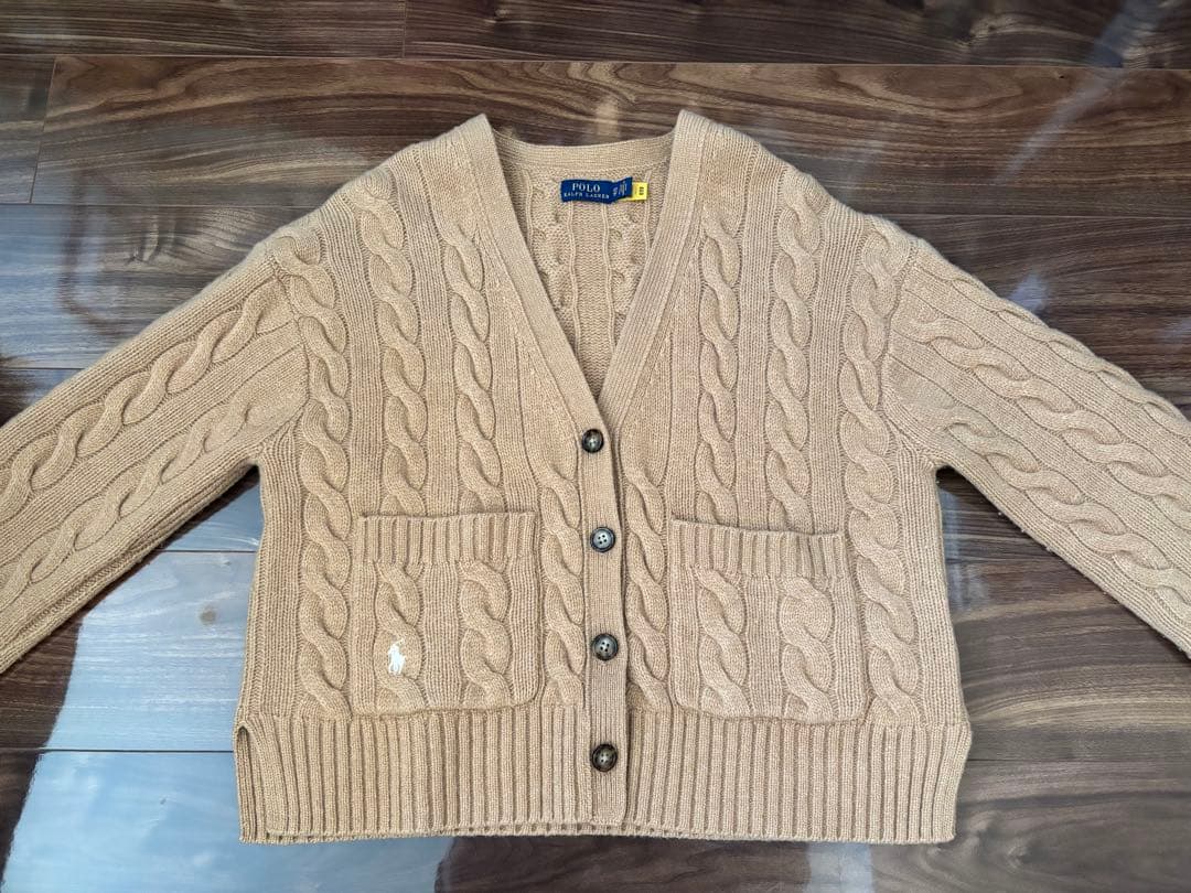 Polo Ralph Lauren ケーブルニットカーディガン ベージュ