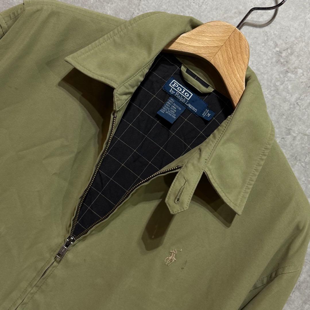 90s Polo Ralph Lauren スイングトップ オリーブグリーン M