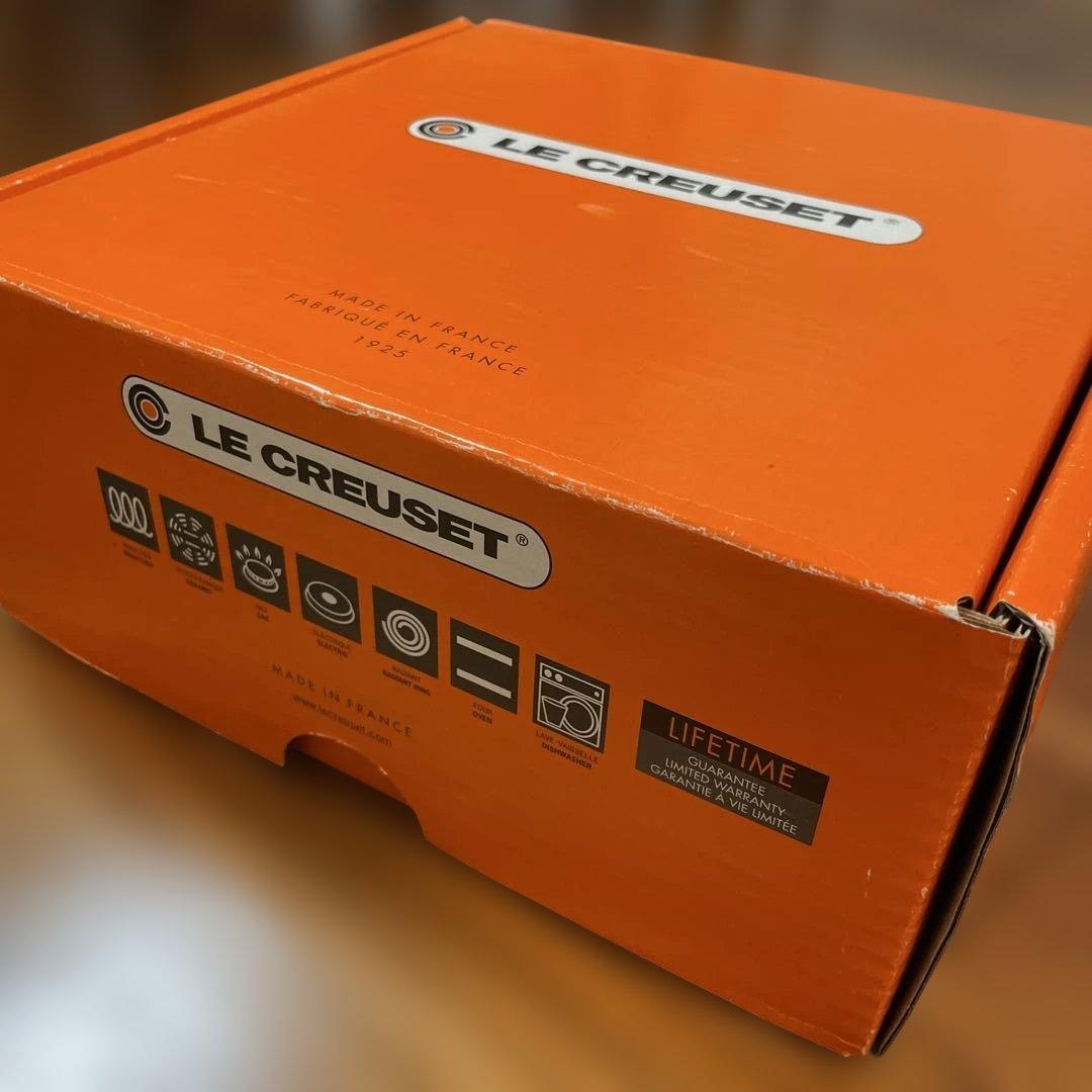 LE CREUSET 両手鍋 赤 約18cm