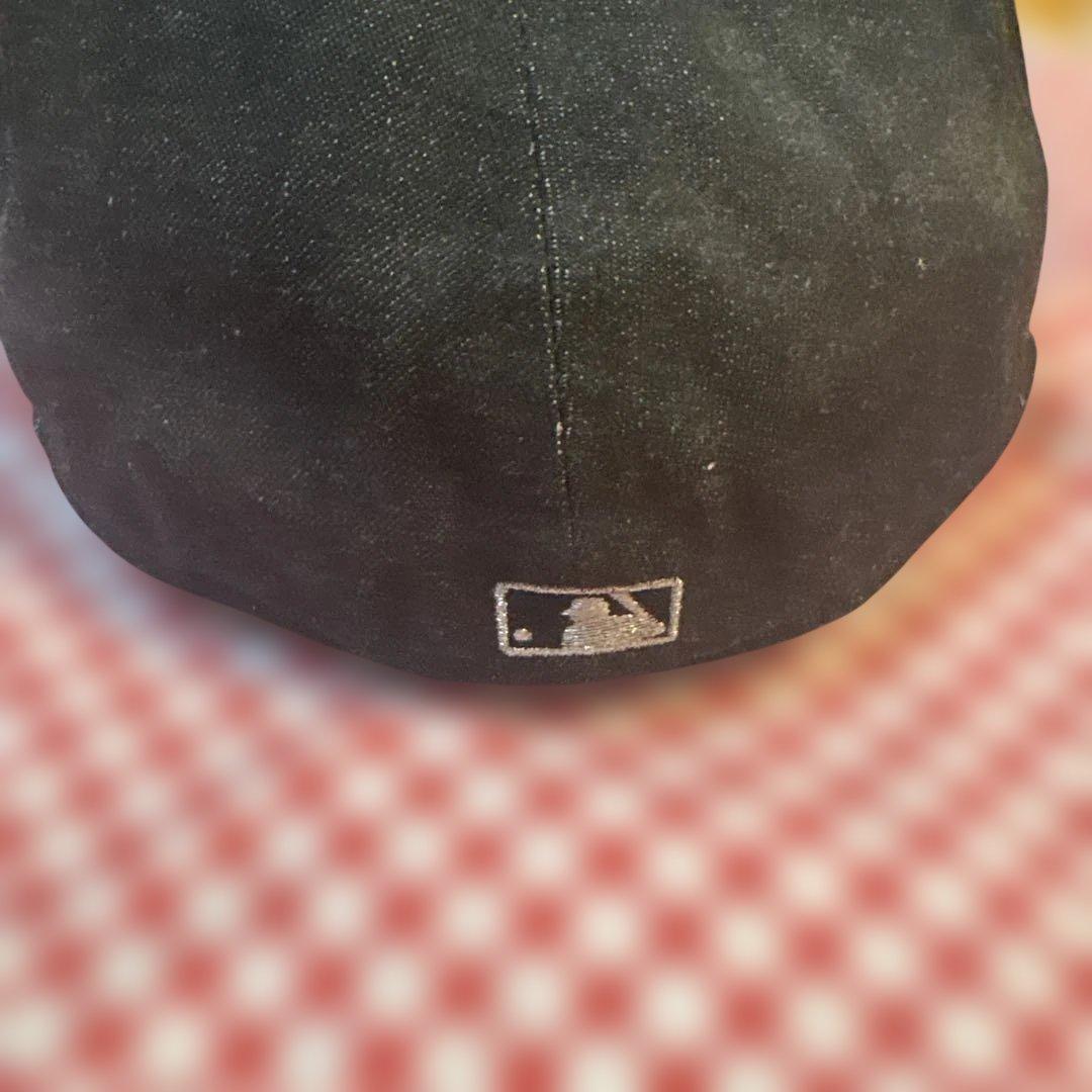 USA製デニム生地キャップ 59FIFTY ヤンキース