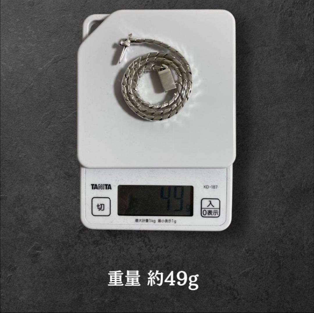 【最終値下】S925刻印 喜平チェーン ネックレス 45cm 7mm 付属カード