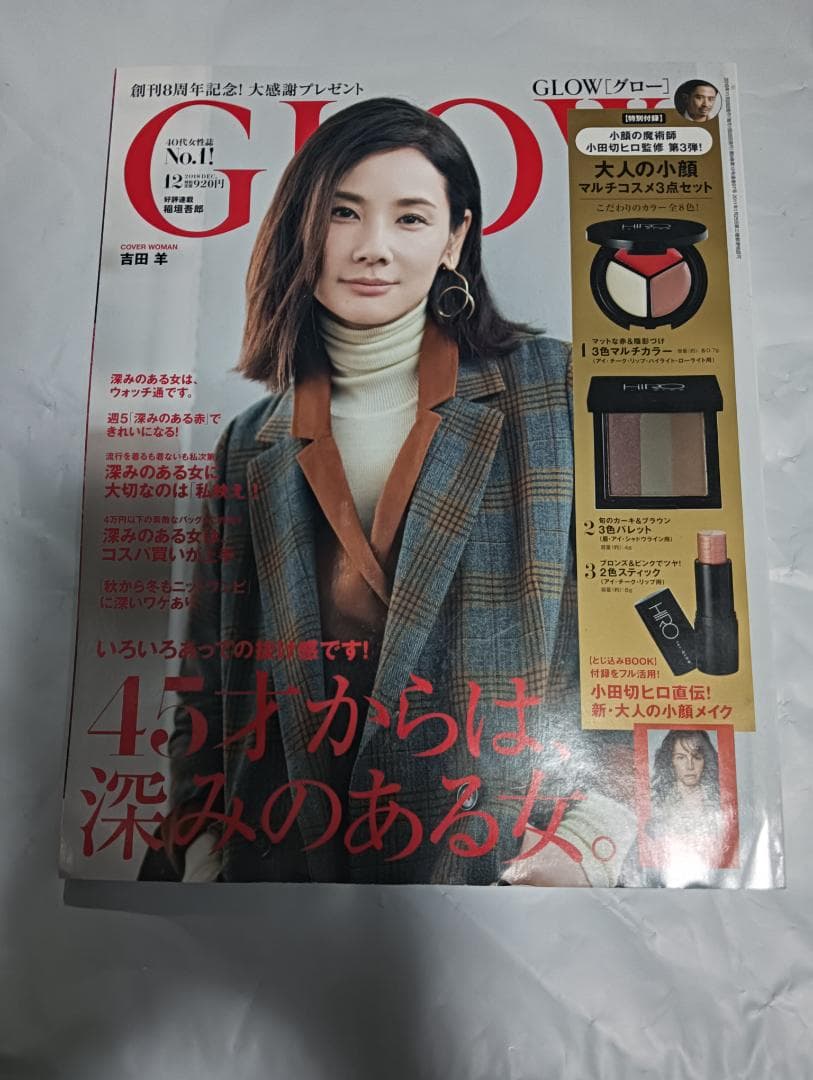 GLOW グロー 雑誌 17冊 2018〜19年 篠原涼子 香取慎吾 稲垣吾郎
