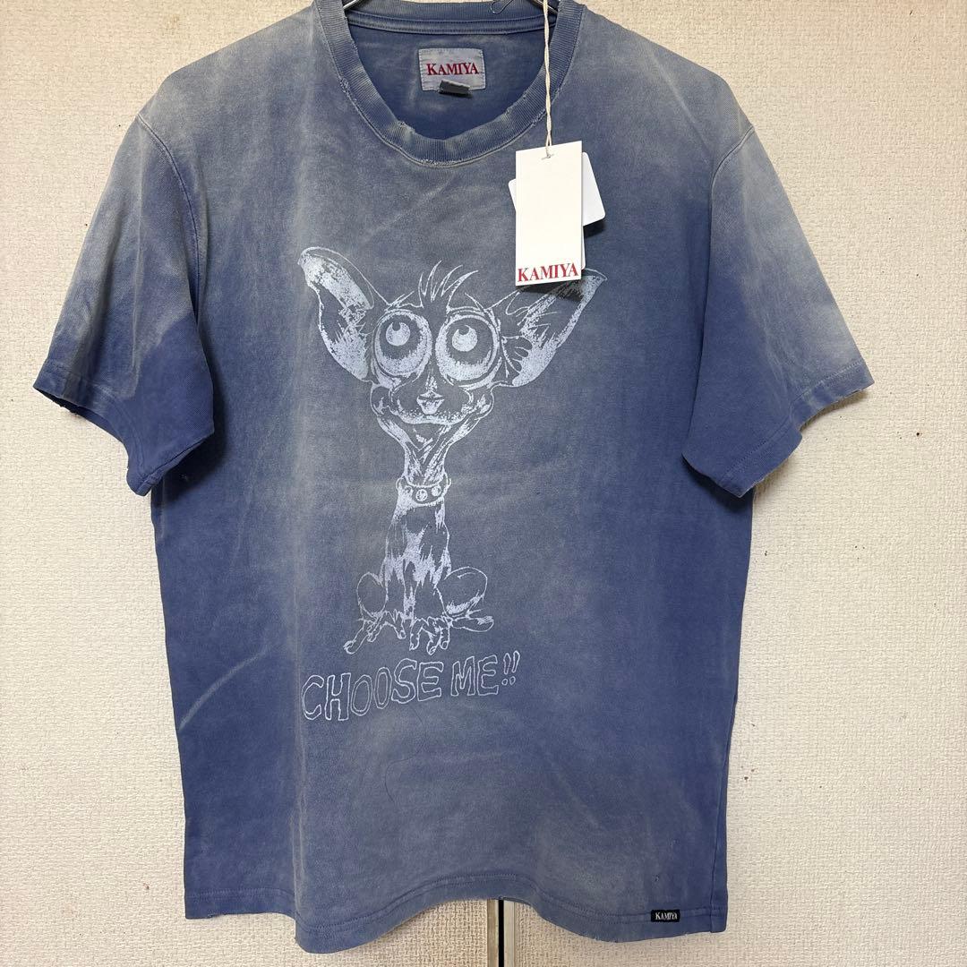 トップス KAMIYA 24SS Monster Bleached Print T L