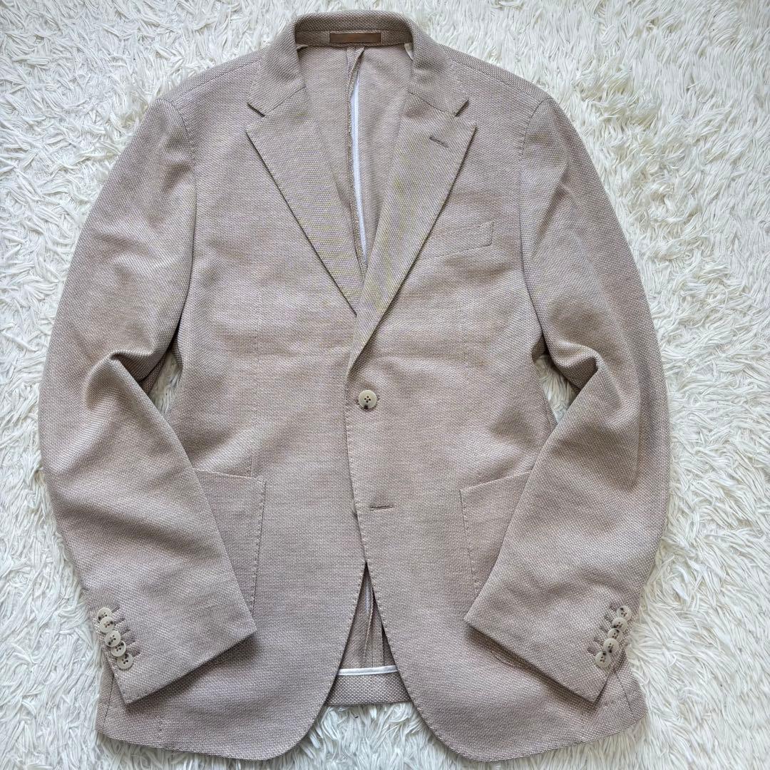 極美品 現行 52サイズ HUGOBOSS テーラードジャケット 2B シルク