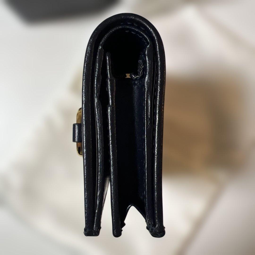 GUCCI 二つ折り財布 ベージュ/ネイビー