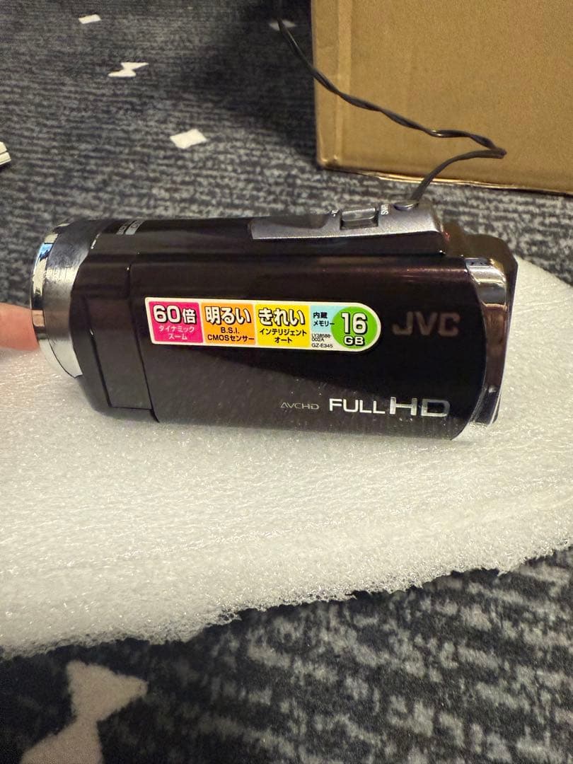 JVC GZ E345-T黒のビデオカメラ本体