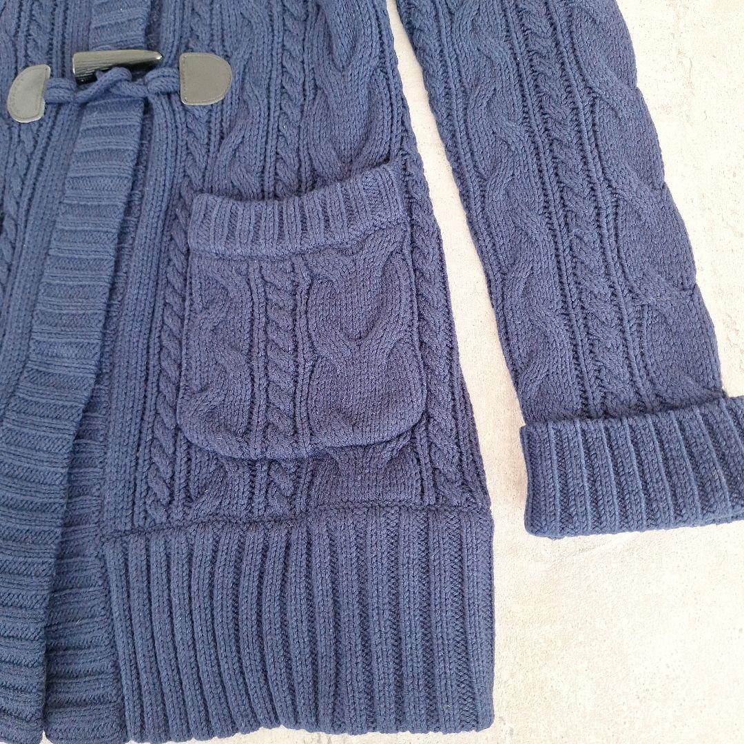 BURBERRY BLUE LABEL ケーブルニット ロングカーディガン 美品