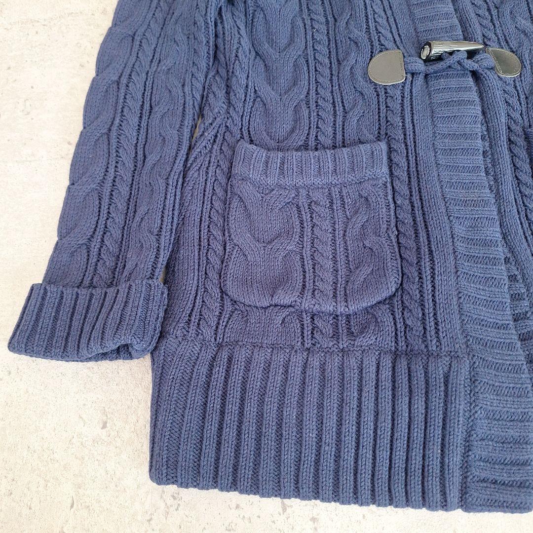 BURBERRY BLUE LABEL ケーブルニット ロングカーディガン 美品