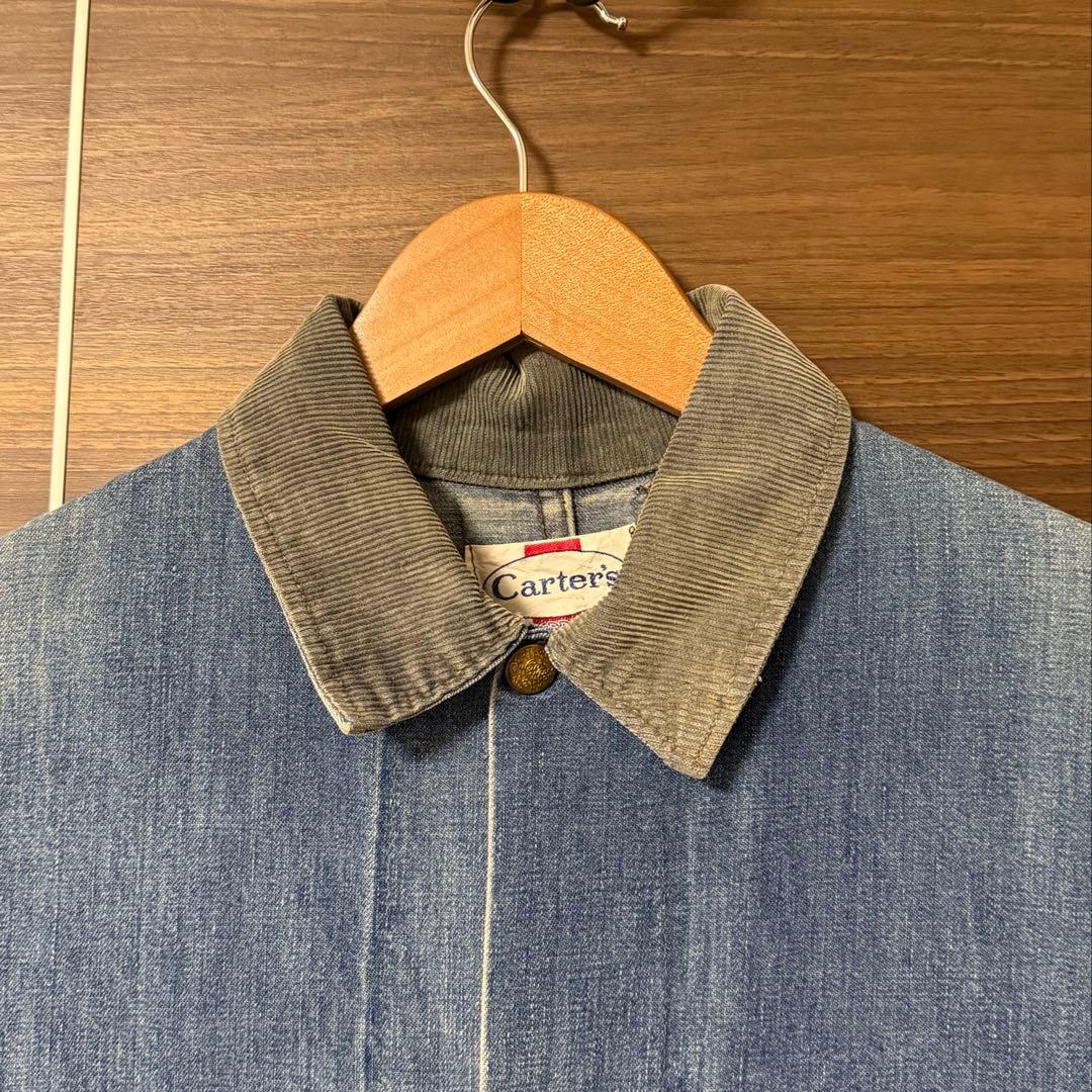 60s Carter's デニムカバーオール 実寸サイズ36 ヴィンテージ