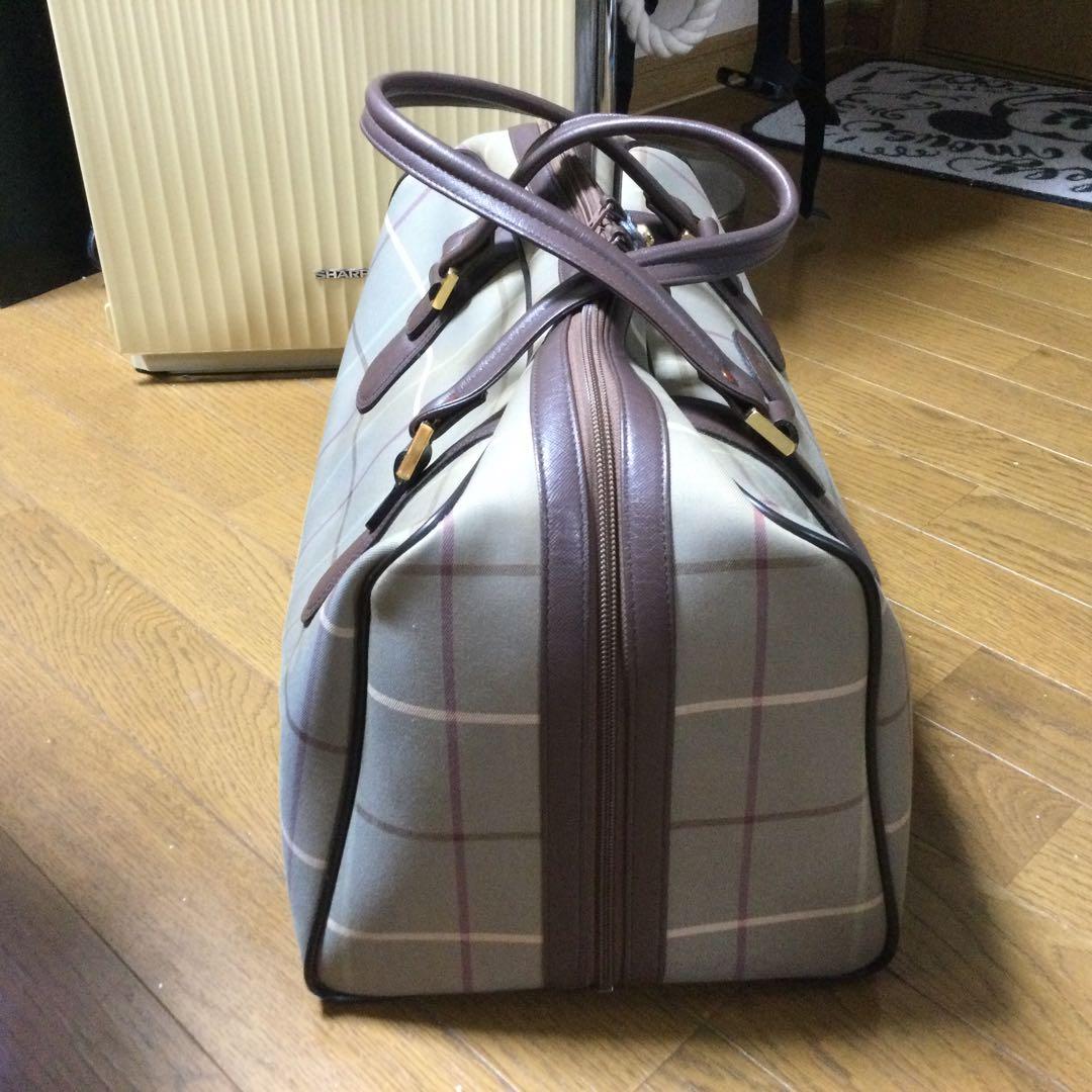 ★早い者勝ちSALE！★ BURBERRY カーキ チェック ボストンバッグ