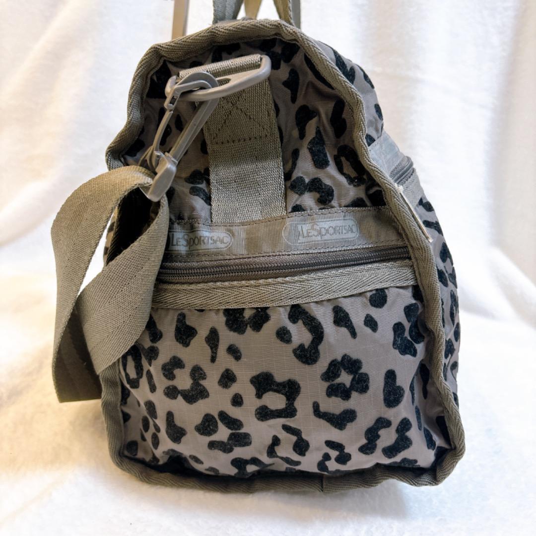 【美品】レスポートサック　ボストンバッグ　レオパード　ヒョウ柄　ショルダー