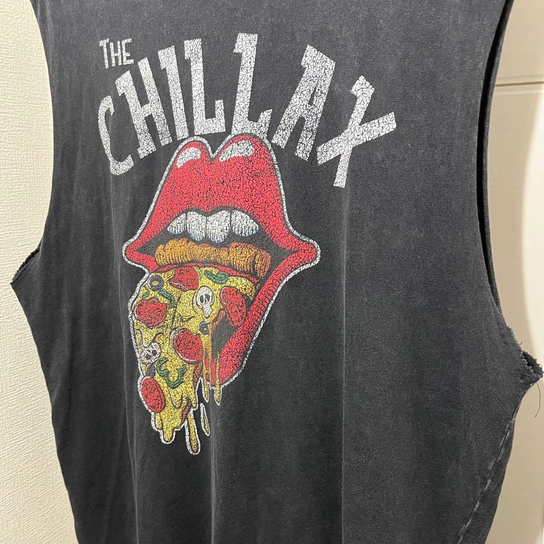 CHILLAX ブラックタンクトップ L