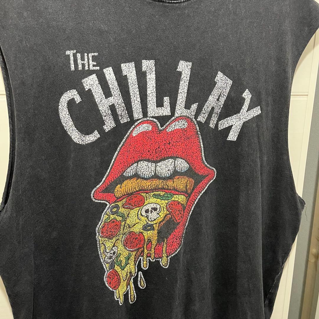 CHILLAX ブラックタンクトップ L