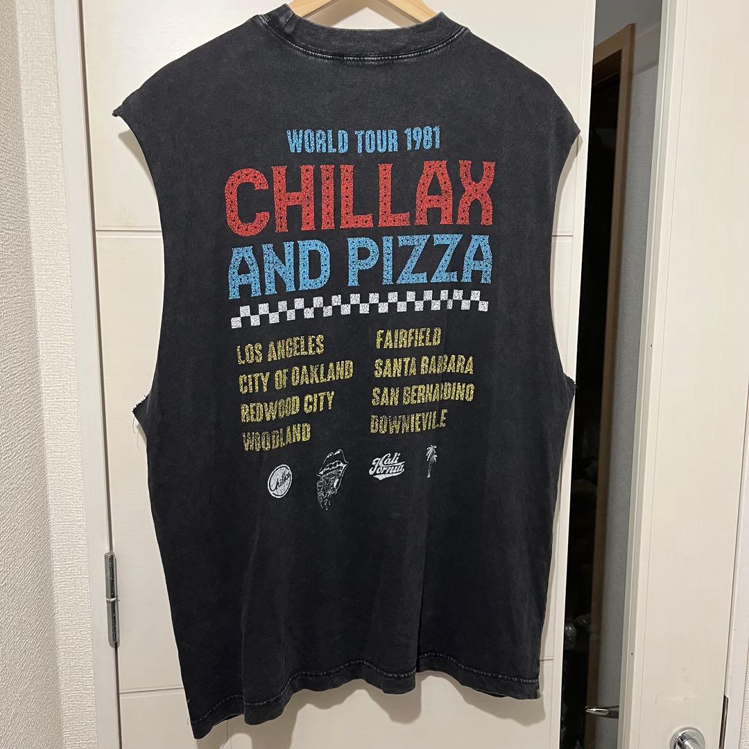 CHILLAX ブラックタンクトップ L