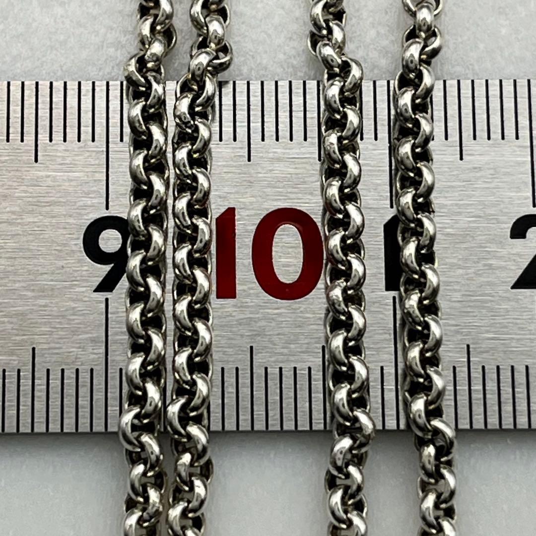 シルバー925 ロールチェーンネックレス 50cm