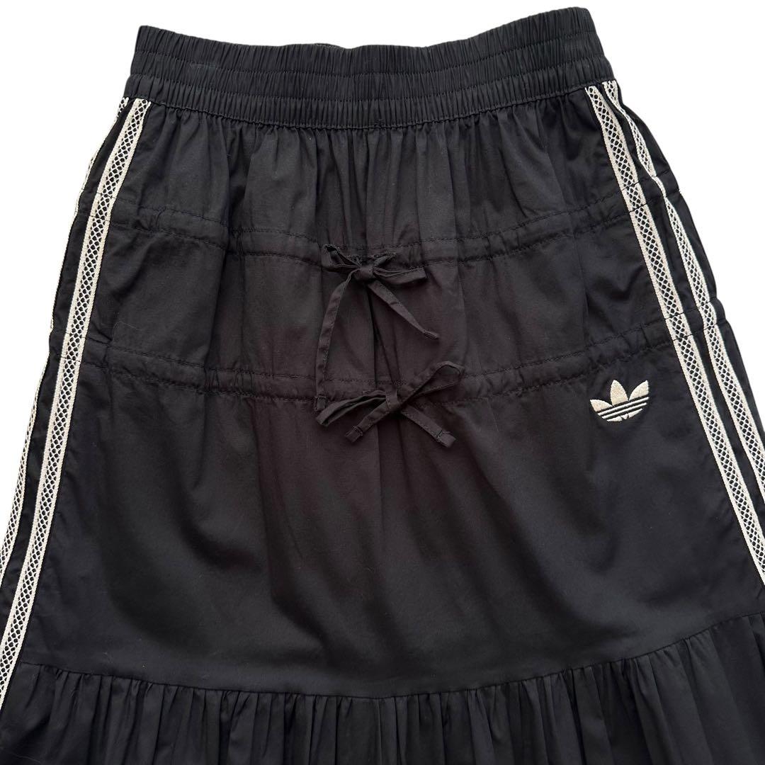 adidas 完売品 / サマーグロースカート リボン ティアード ロング丈