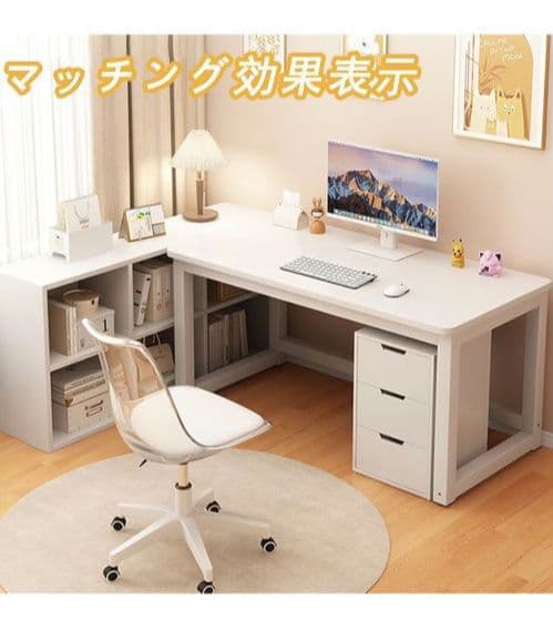✨勉強机 パソコンデスク✨木製 作業台 高耐荷重(50*100*74CM)白