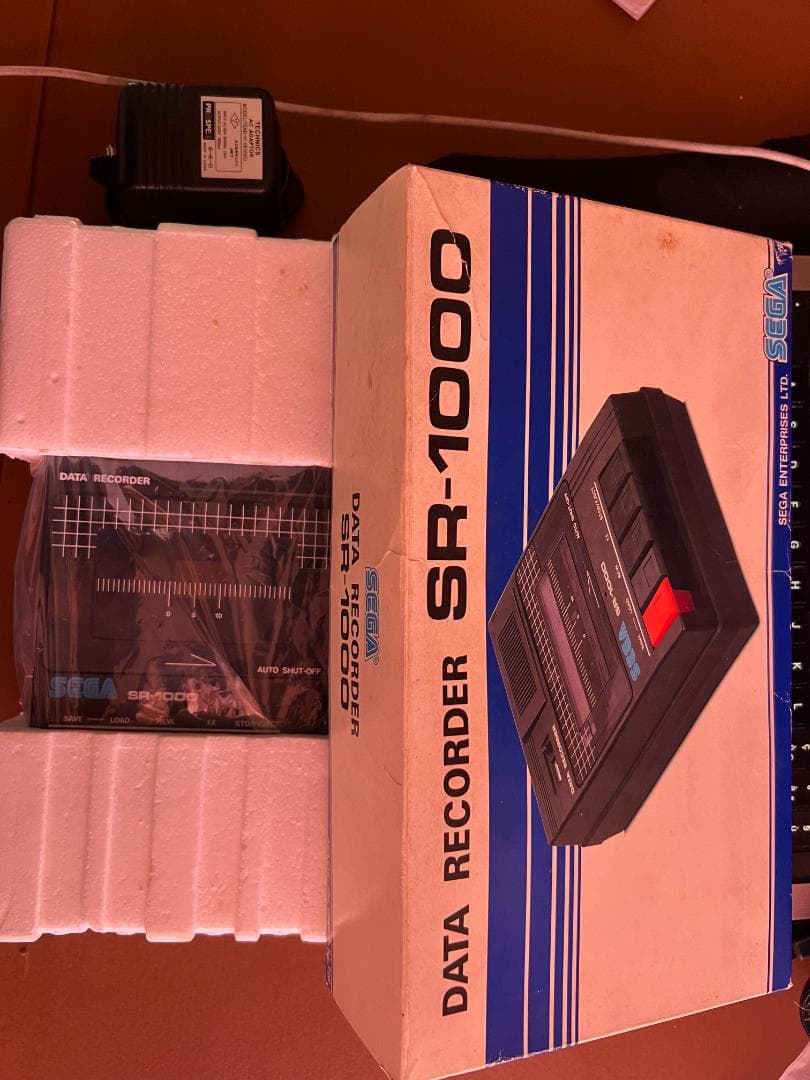 SEGA SR-1000 データレコーダ 箱付 ACアダプター付 SC-3000