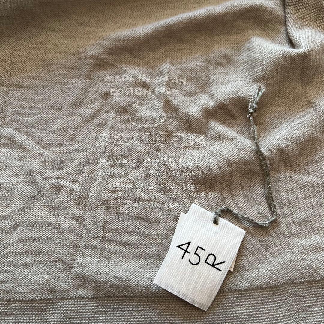 現行・完売品✨45r ホール超ガーゼの45色カシュクール　R刺繍　グレー