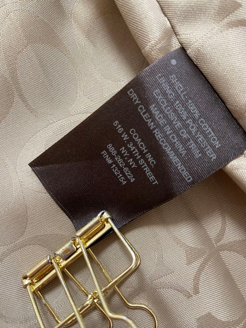 《極美品》COACH トレンチコート ロング黒 xs