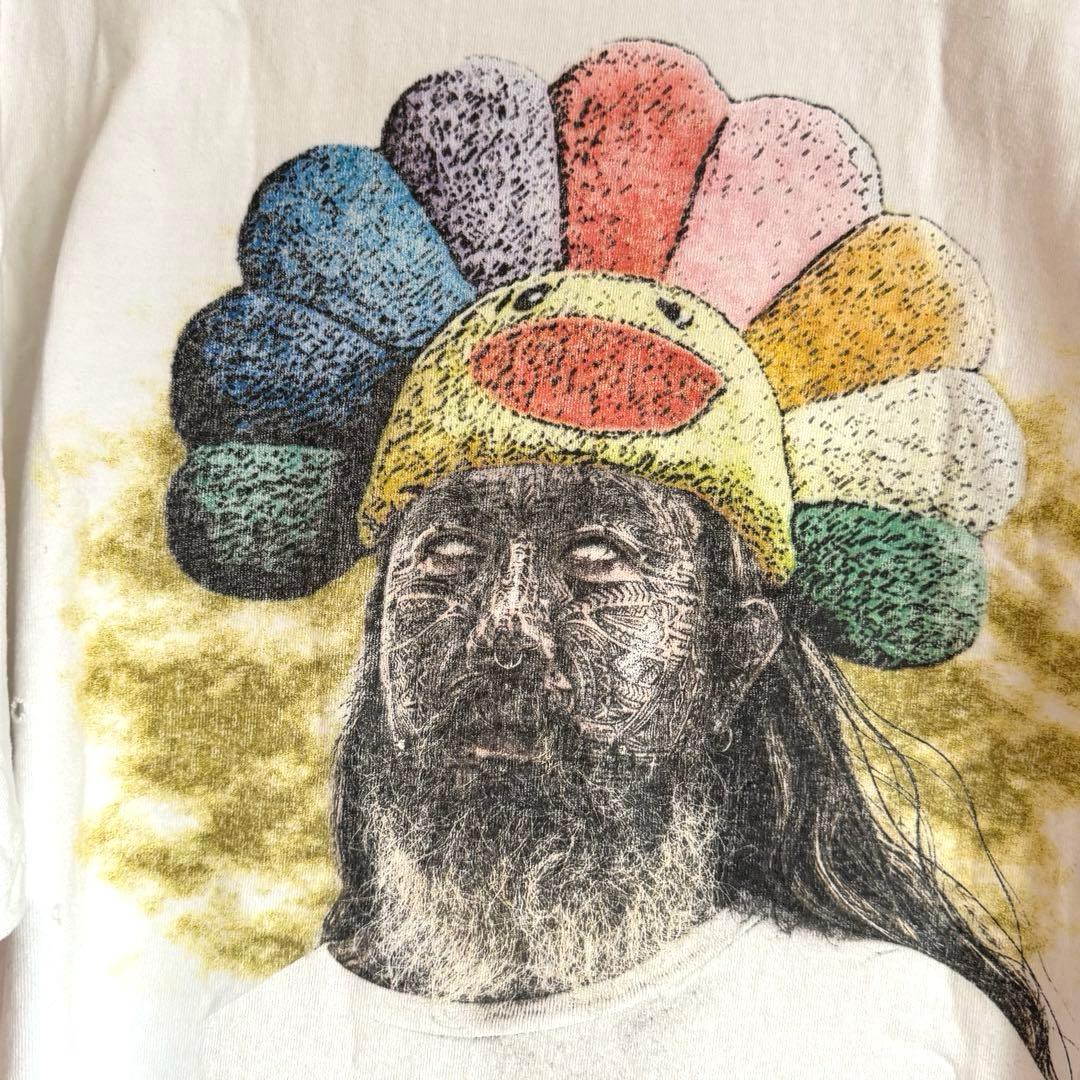 【美品】カイカイキキ　両面プリントTシャツ　ダメージ加工　村上と西本　XL