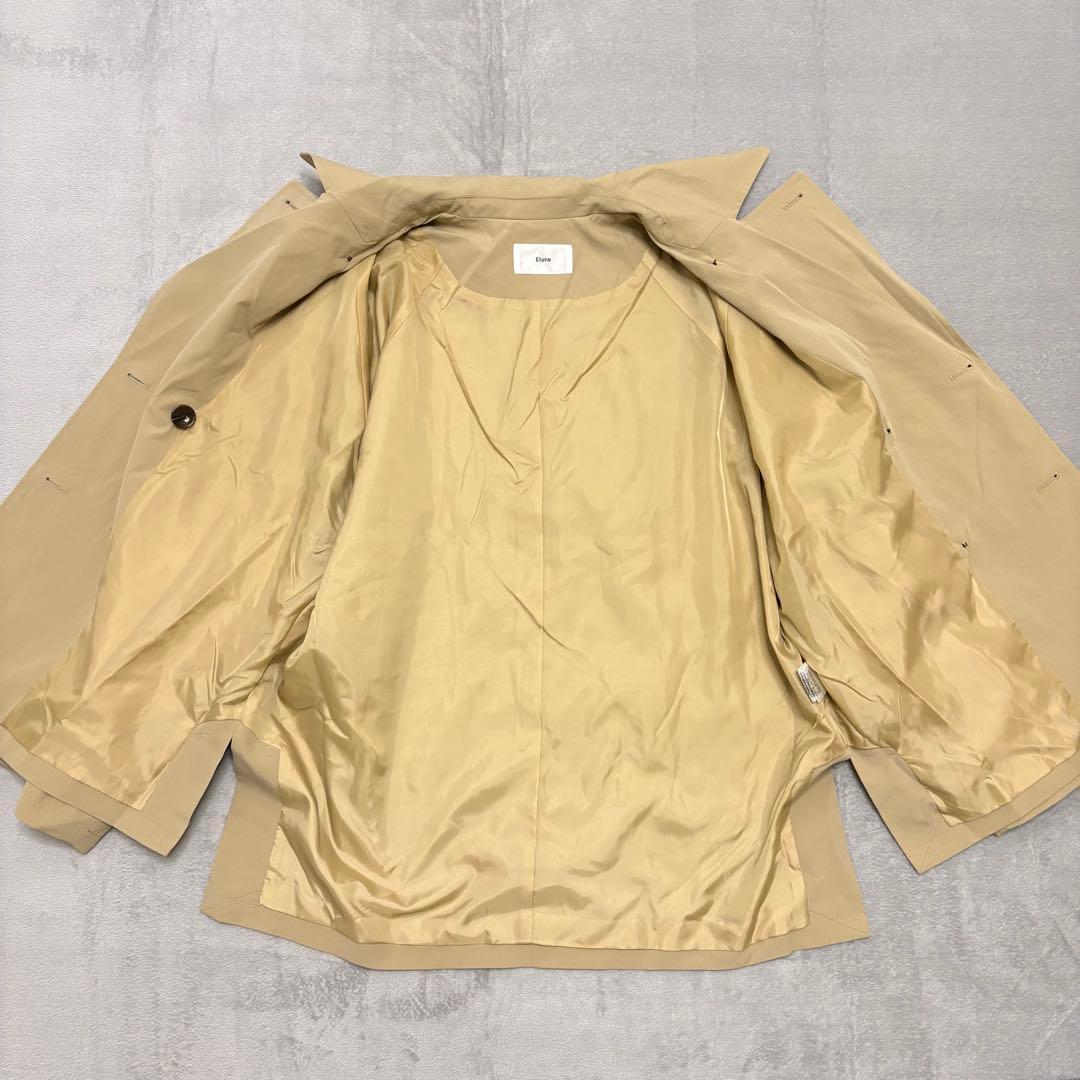 Elura エルーラ ショートトレンチ スプリング コート ベージュ 春 ママ