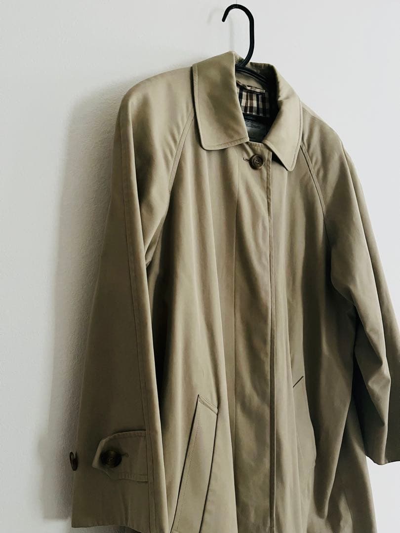 aquascutum アクアスキュータム ベージュ トレンチコート チェック裏地