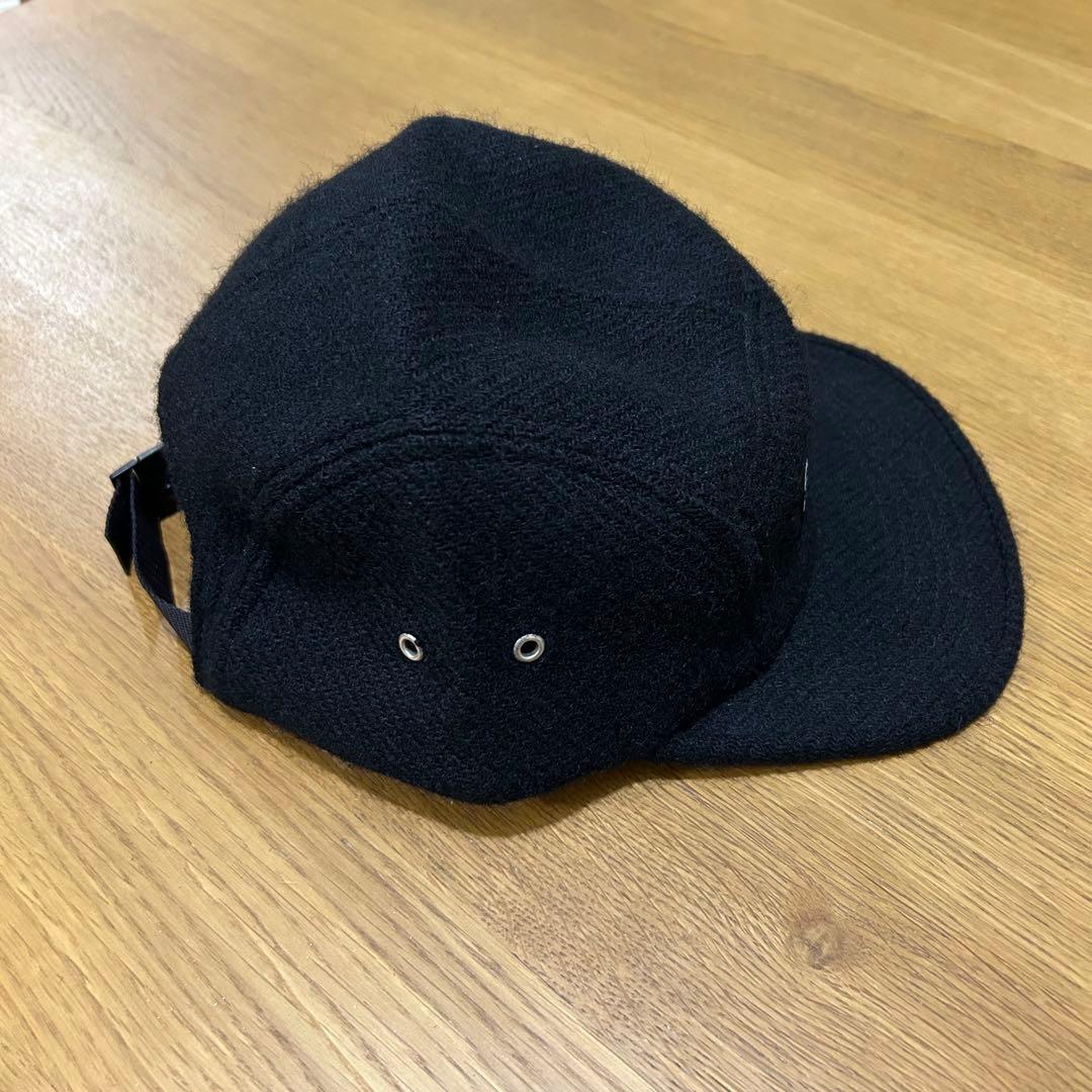 Supreme Harris Tweed Camp Cap 黒 キャップ ウール