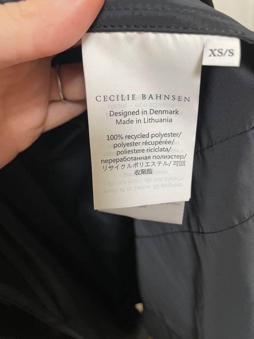 cecilie bahnsenセシリーバンセン　ラップワンピース 長袖 ブラック