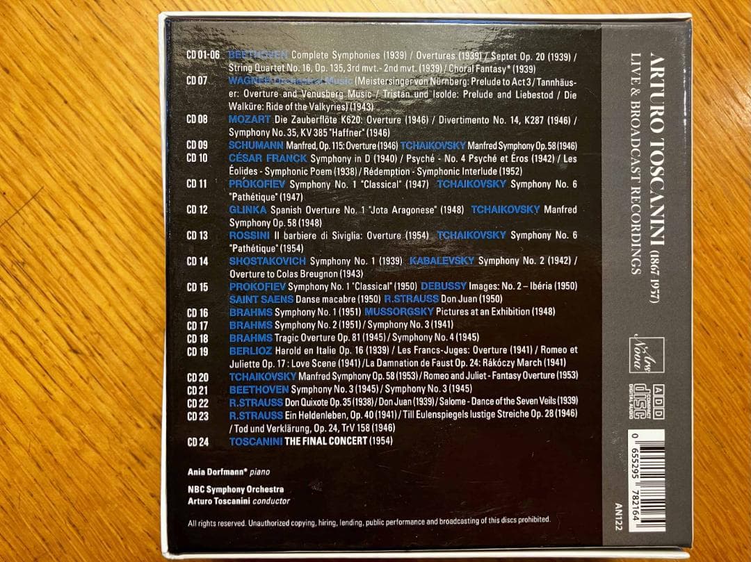 トスカニーニの芸術～ライヴ＆ブロードキャスト・レコーディング（24CD）