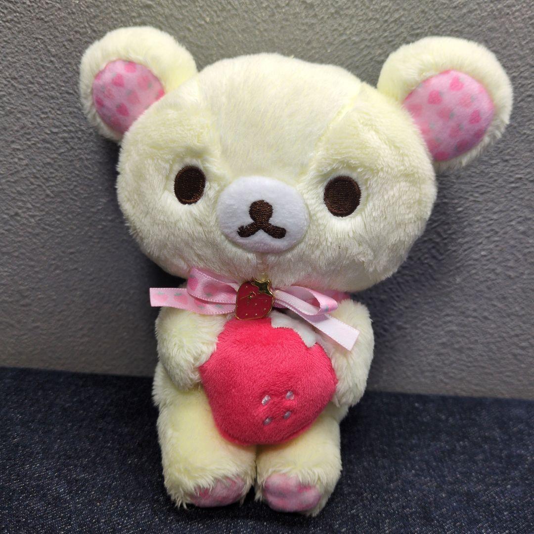 レア・used★美品★リラックマ★コリラックマ・ストロベリーパーティ ぬいぐるみ