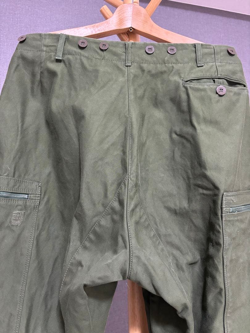 【スウェーデン軍】m69 タンカースパンツ c50 Lサイズ リペア有
