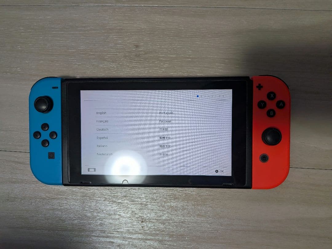 nintendo switch 本体 ネオンブルー ネオンレッド 中古