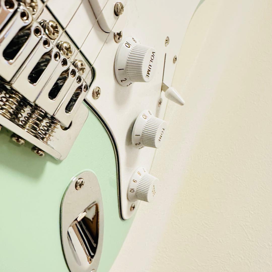 Fender Squier ストラト キャスター レインボートーン グリーン