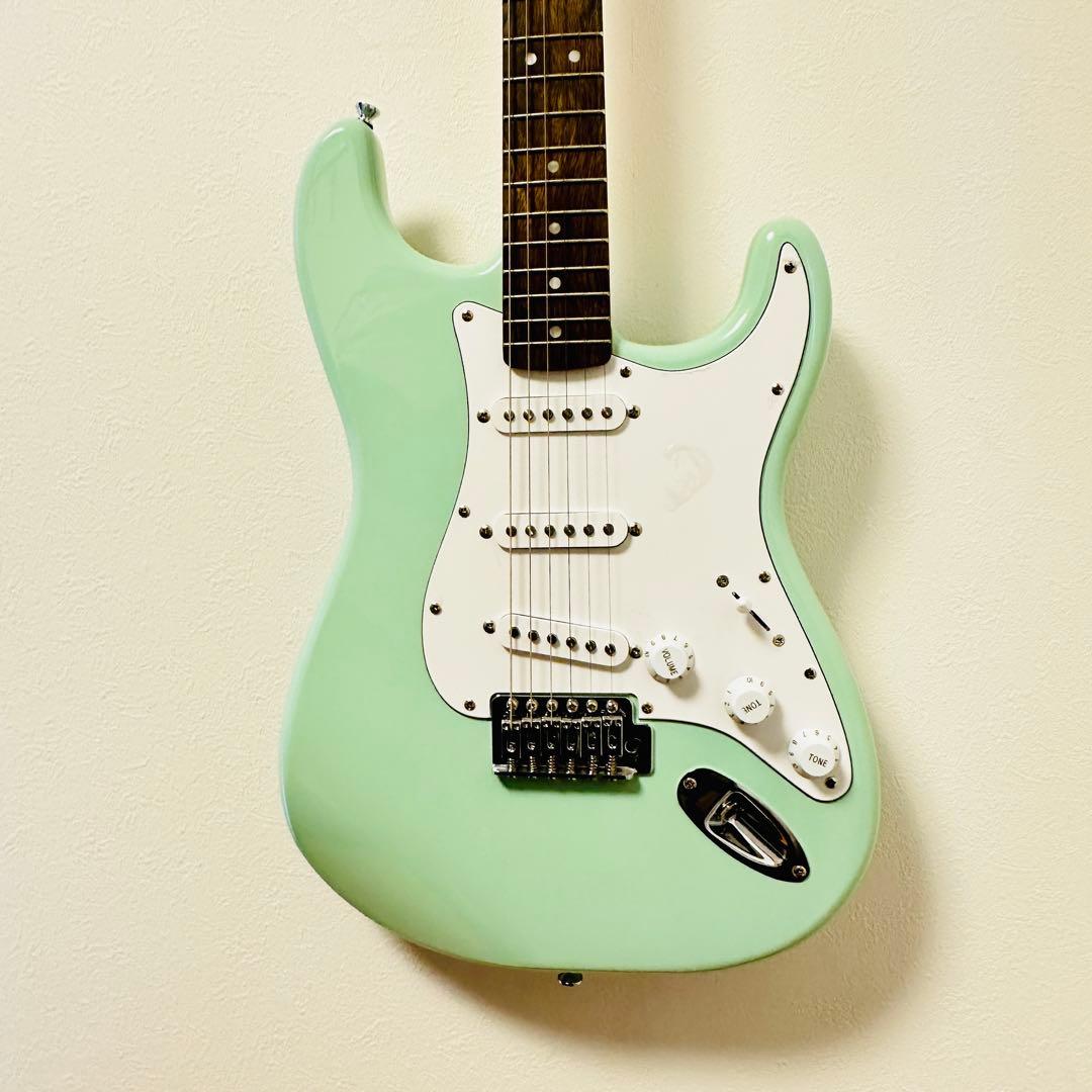 Fender Squier ストラト キャスター レインボートーン グリーン