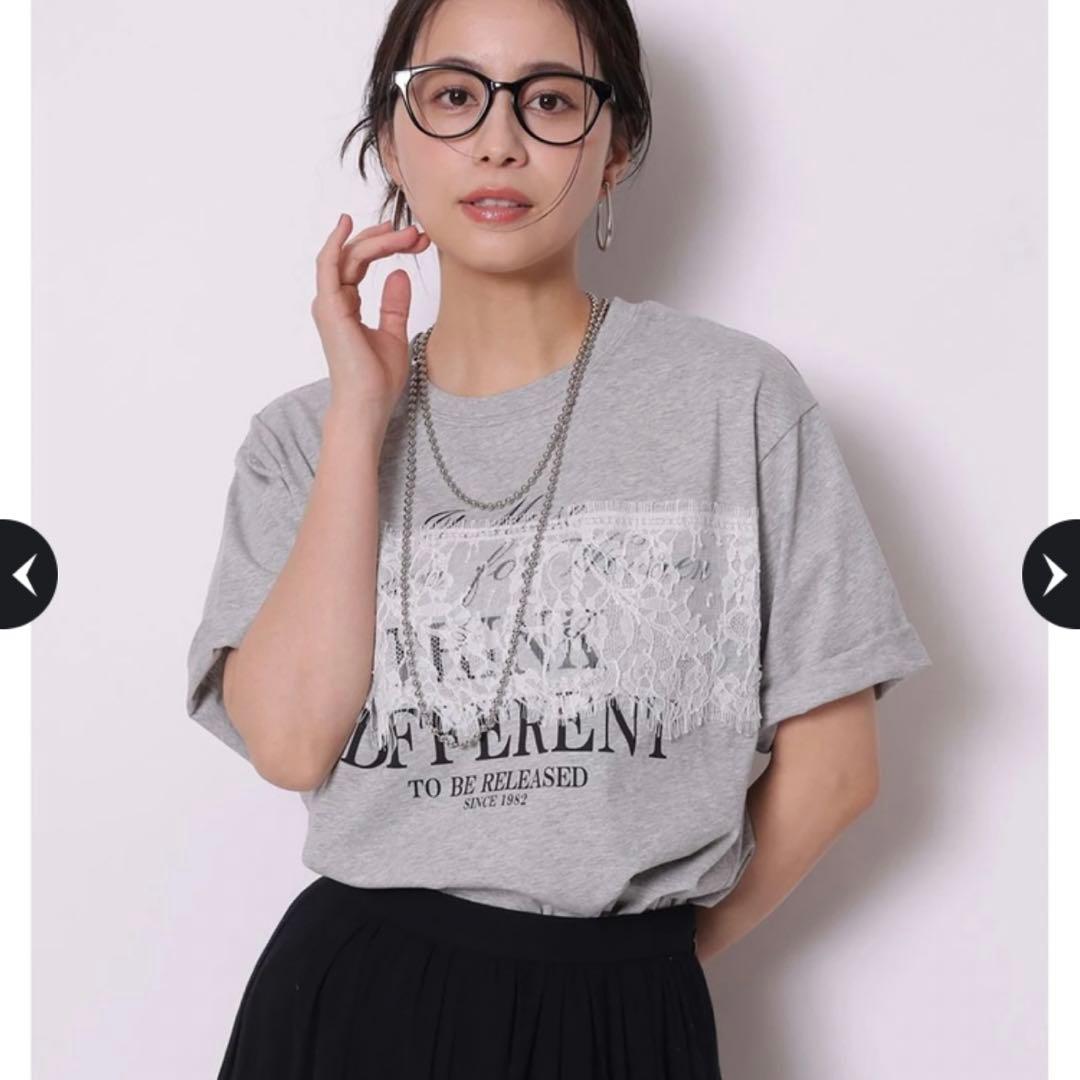 レースプリントTシャツアルページュストーリー