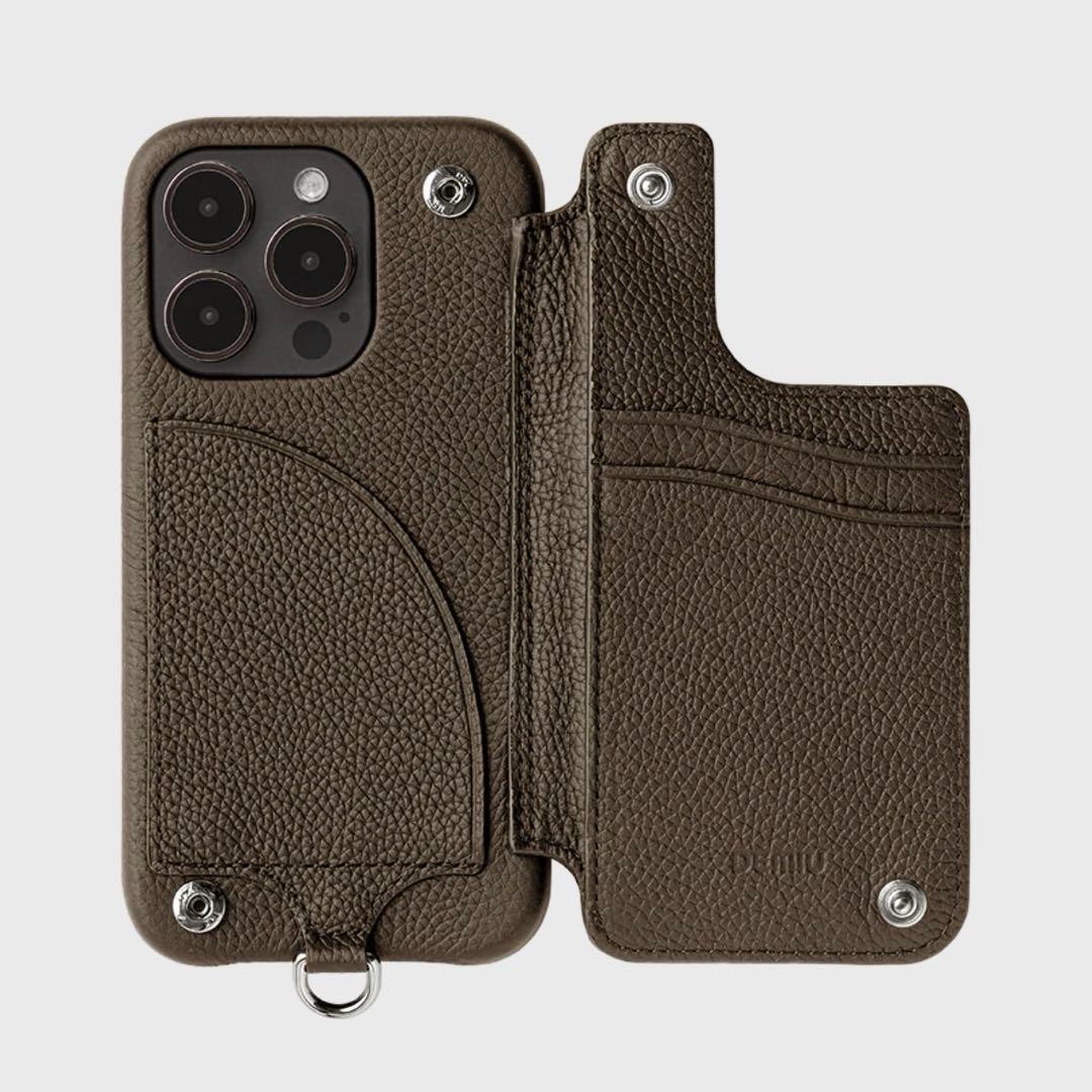 新品未使用☆ DEMIU POCHE FLAT iPhone16Pro エトープ