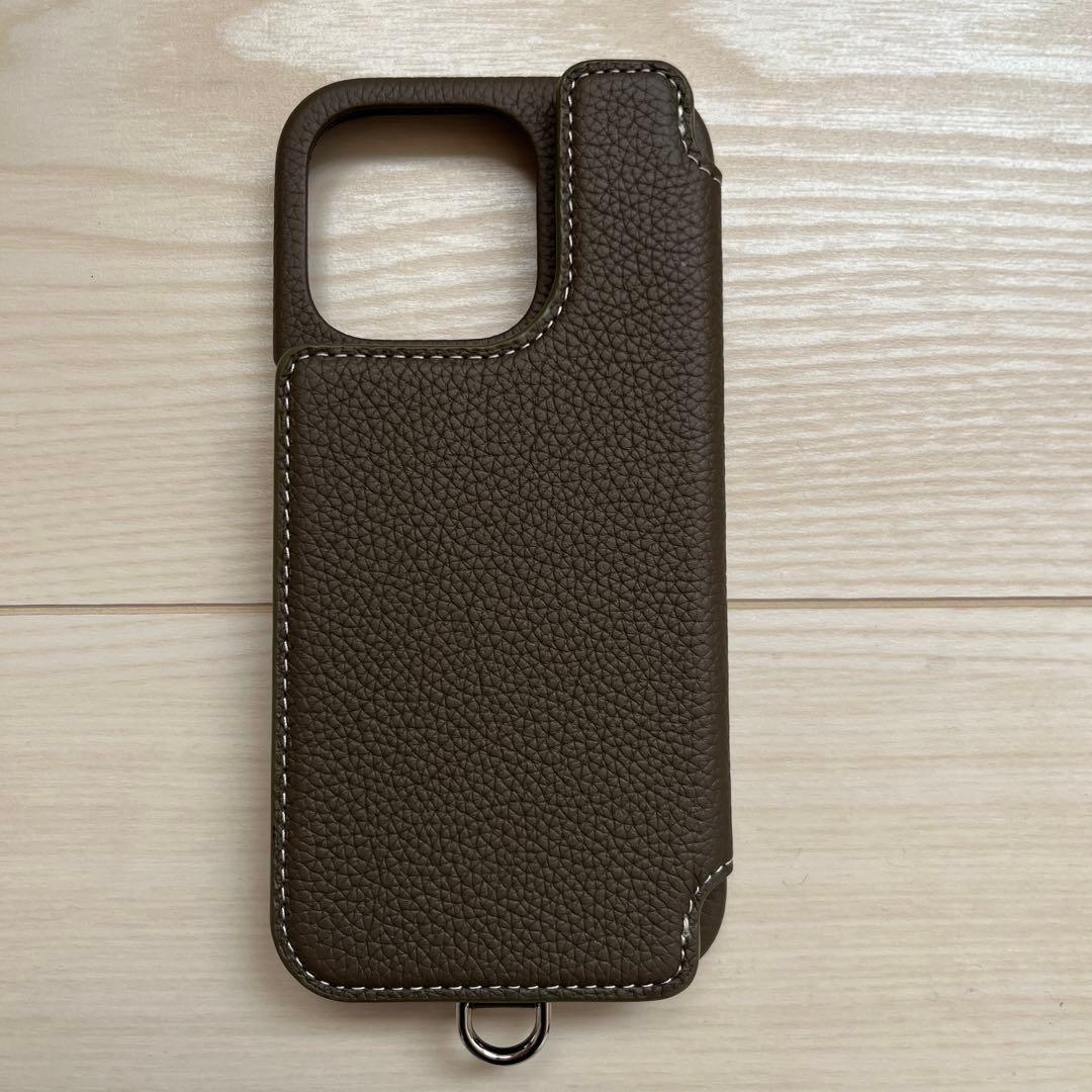 新品未使用☆ DEMIU POCHE FLAT iPhone16Pro エトープ