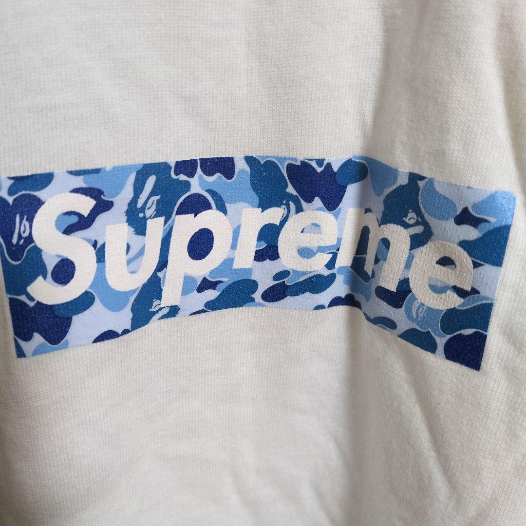 supreme ボックスロゴ a bathing apeｔシヤツコラボ新品