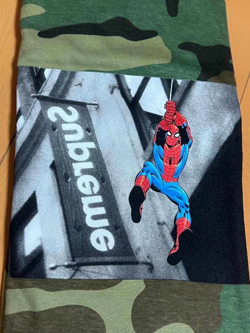 l*0様 Supreme x Spider-Man Tee \"Camo\" Mサイ