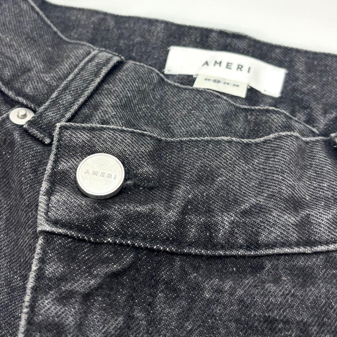 AMERI OVER WAIST SWITCHING DENIM ワイドパンツ