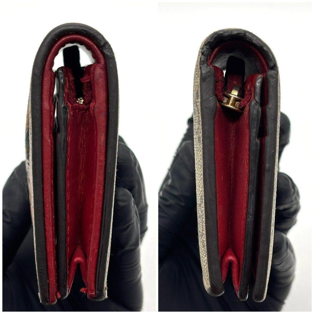 S*a様 グッチ　二つ折り財布 ボストンテリア GGスプリーム コンパクトウォレ