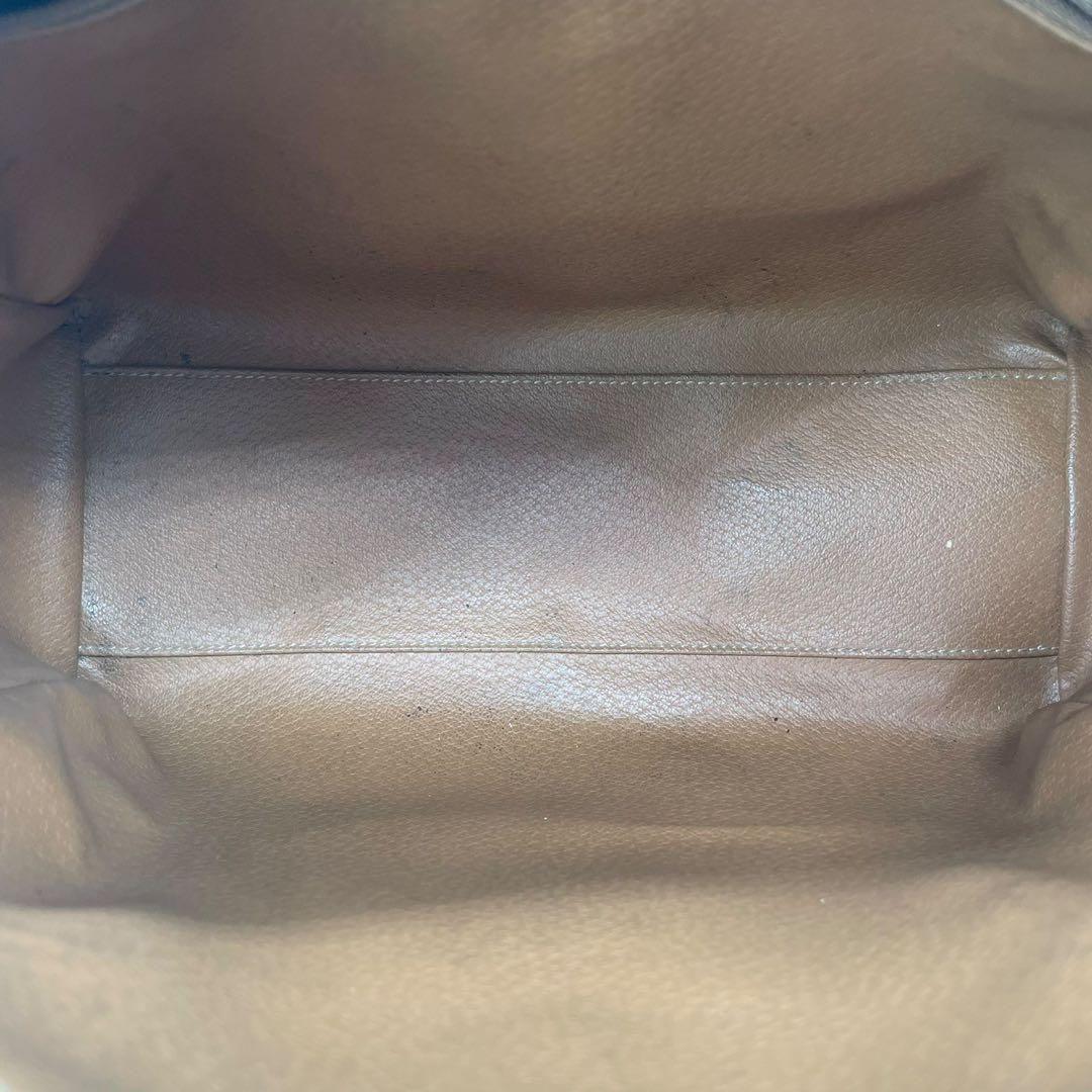 良品 4904 CELINE セリーヌ ミニボストンバッグ マカダム ブラウン