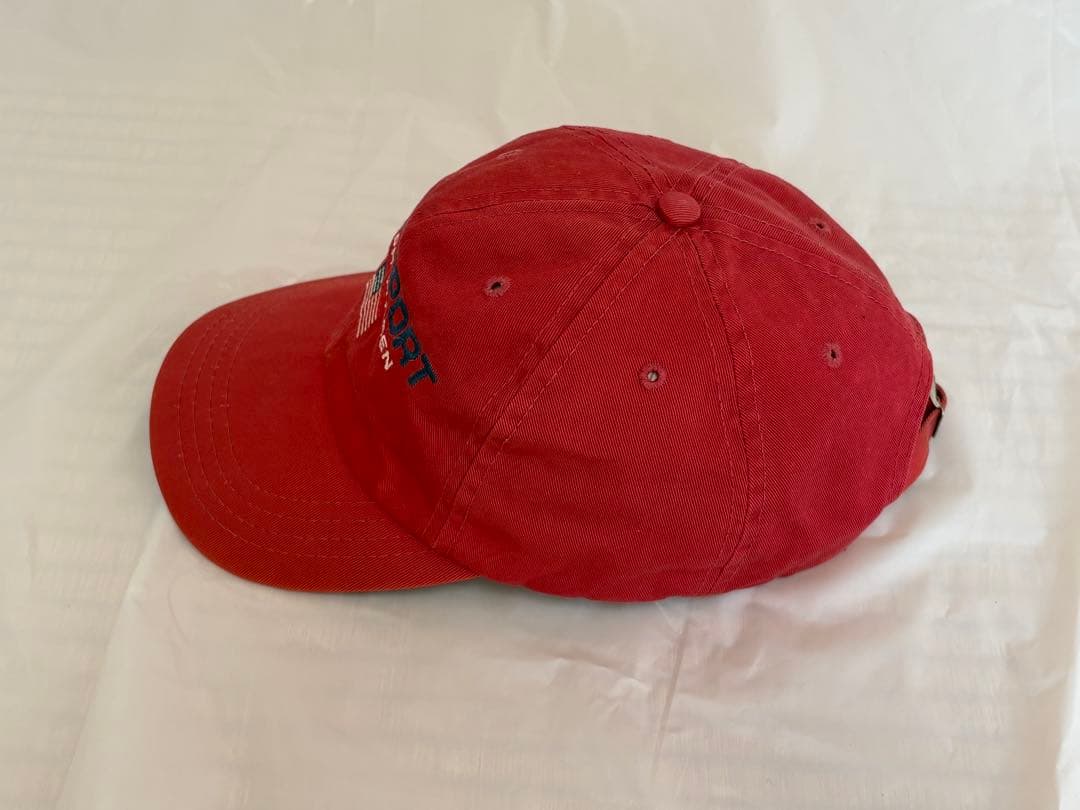 90s POLO SPORT Ralph Lauren USA製 赤キャップ刺繍
