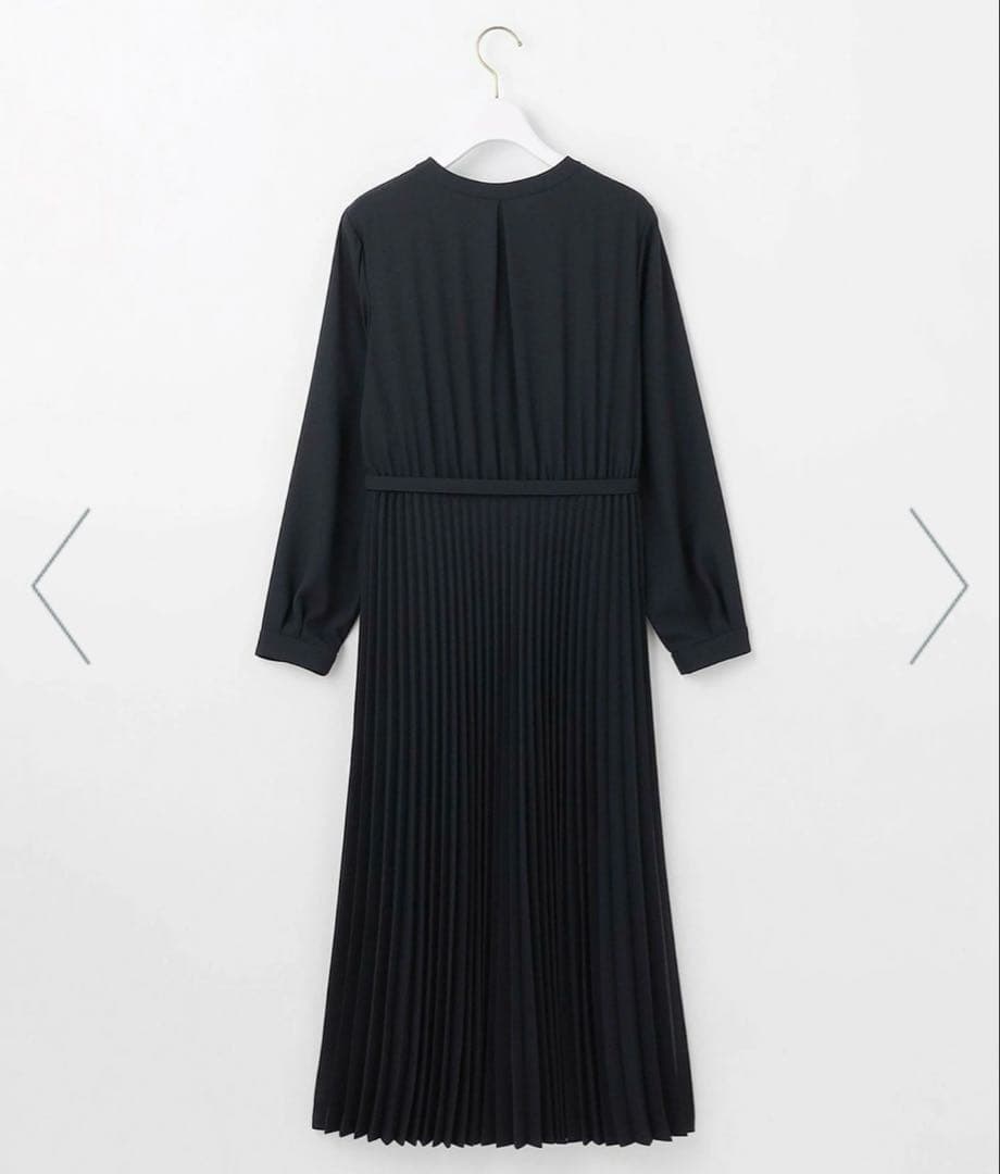 anysis エニィスィス ノーブルプリーツワンピース M ネイビー