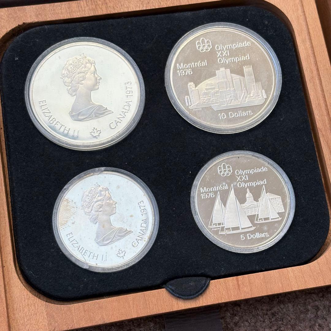 1976年 オリンピック記念セット　モントリオール　5ドル　10ドル　銀貨