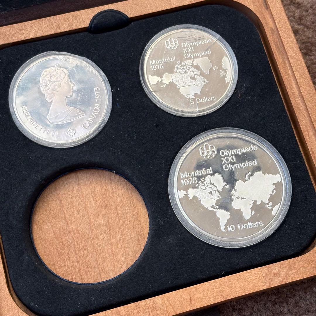 1976年 オリンピック記念セット　モントリオール　5ドル　10ドル　銀貨