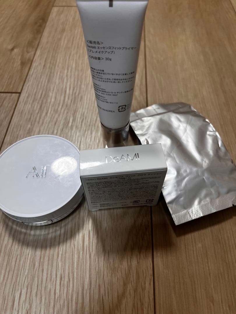 DeAMi クッションファンデーション、レフィル、化粧下地4点セット