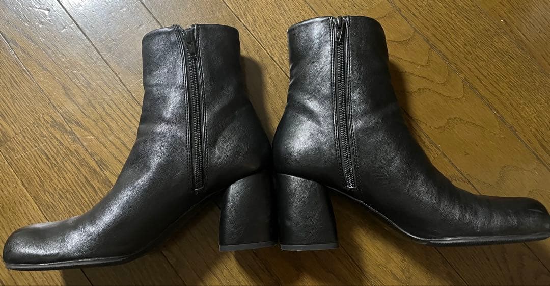 todayful スクエアショートブーツ　38 黒